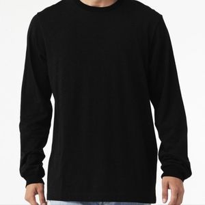 Airloom cotton long sleeve tee. Large in black. Bella+canvas